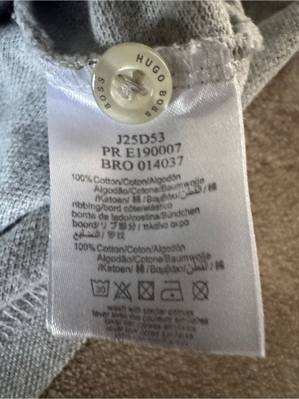 BOSS Hugo Boss Boys Gray Polo Shirt Preppy Designer 4/102 - Picture 5 of 9